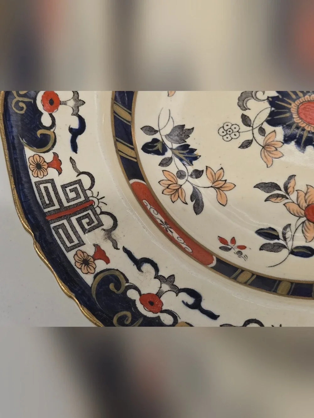 Set of 2 Antique  Mason's Ironstone dinner plates in the 